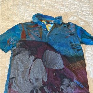 Robert Graham Multicolor Artistic Polo Shirt
